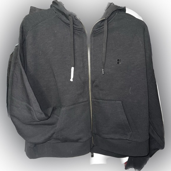 NWT Sweaty Betty Black Essentials Zip-Up Hoodie, XXL - Picture 4 of 7